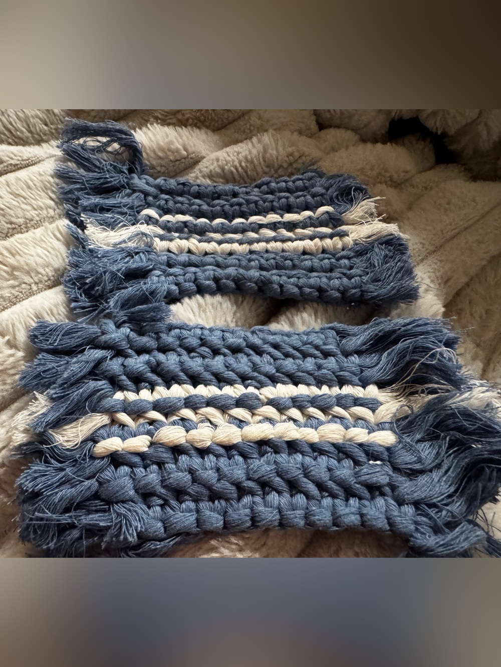 Handmade Macrame Coasters - Picture 2 of 3